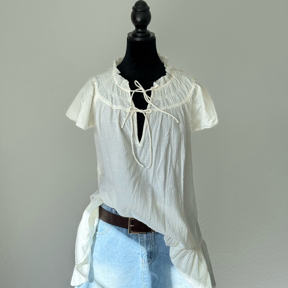 Elegant White Women's Top